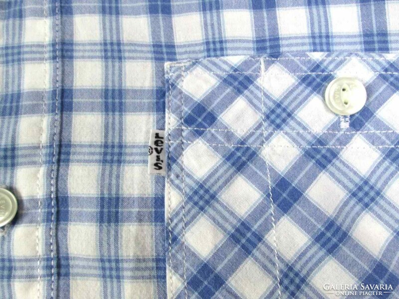 Original Levis (l) sporty elegant checkered long-sleeved men's shirt