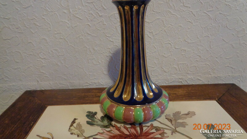 Zsolnay antique, lamp public piece 9.5 x 15 cm, oriental decor, beautiful flawless with a lot of gold