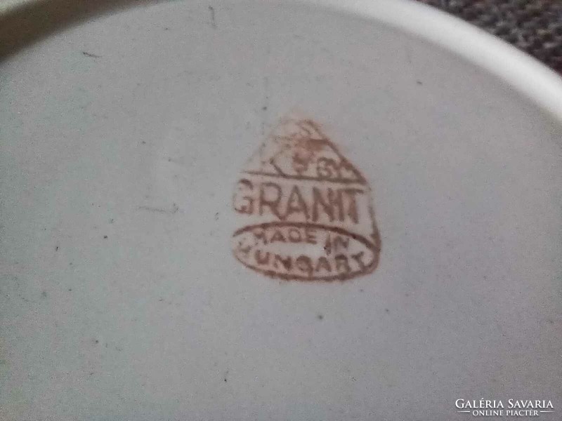 Gránit fajansz/porcelán tányér, sérült