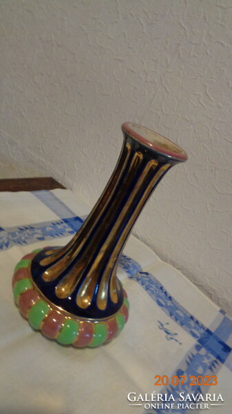 Zsolnay antique, lamp public piece 9.5 x 15 cm, oriental decor, beautiful flawless with a lot of gold