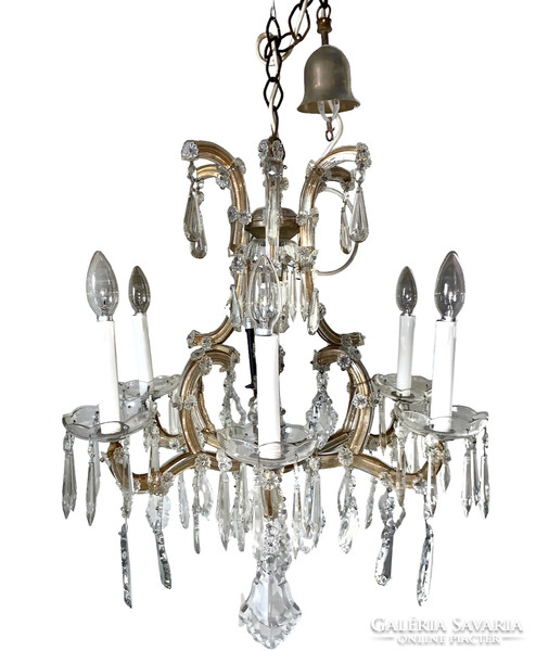 Maria Theresa style crystal chandelier, large size