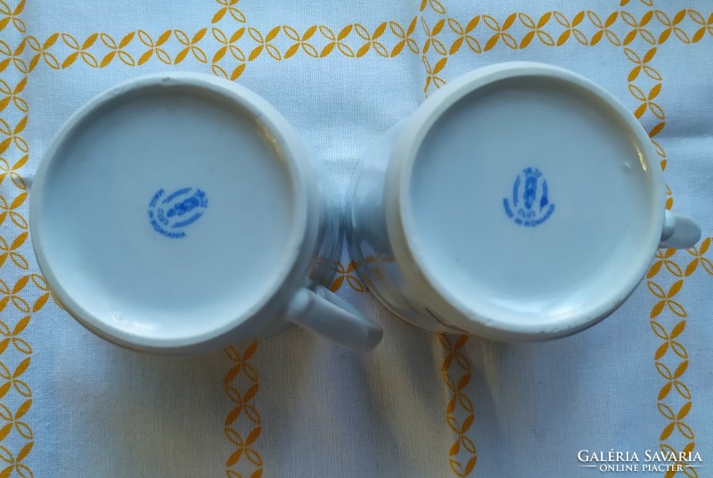 Cluj Romanian porcelain cups for sale! 2 Pcs