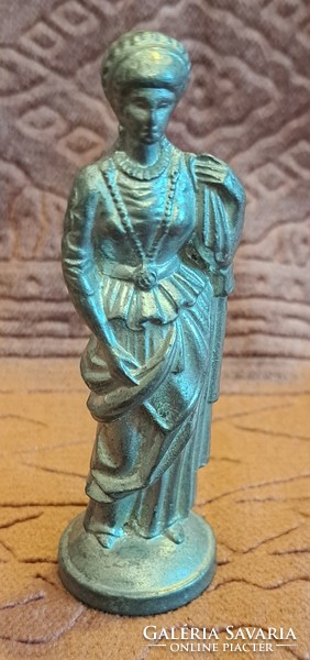 Ólom miniatűr hölgy, dáma szobor (L4064)