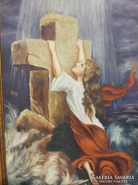 Széchényine clinging to the cross