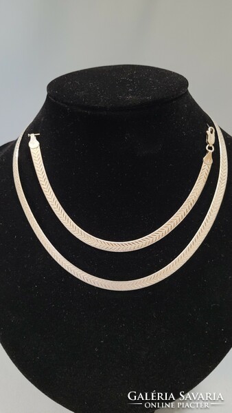 Silver necklace and bracelet set 19.61 g