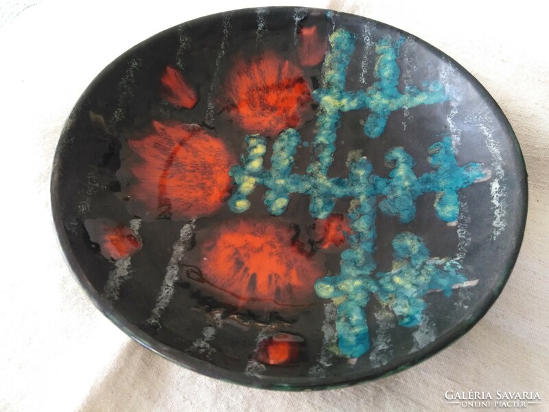 Handmade ceramic bowl - poppy ok / wall