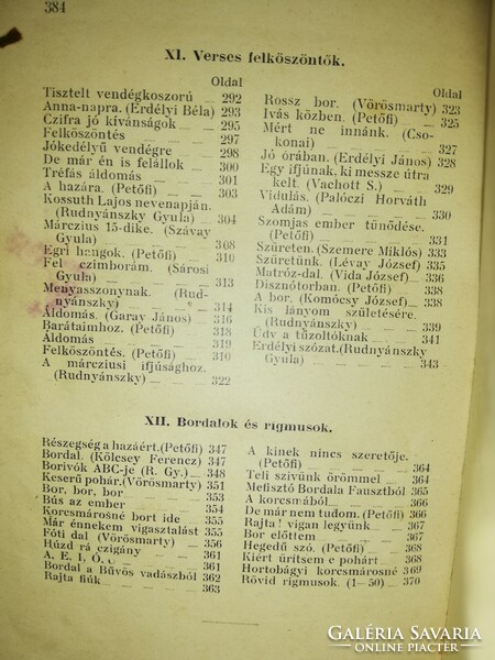 Felköszöntökönyv Magyar pohárköszöntők 1911.