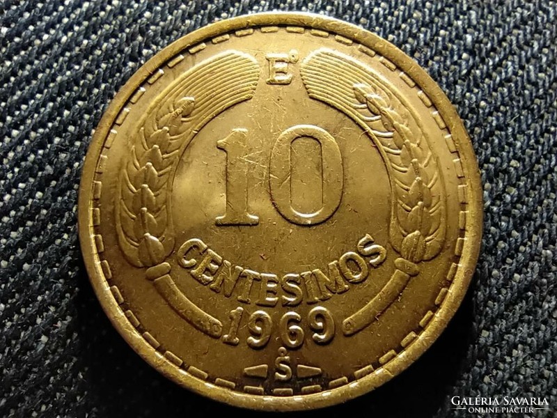 Chile 10 Centésimo 1969 So (id26427)
