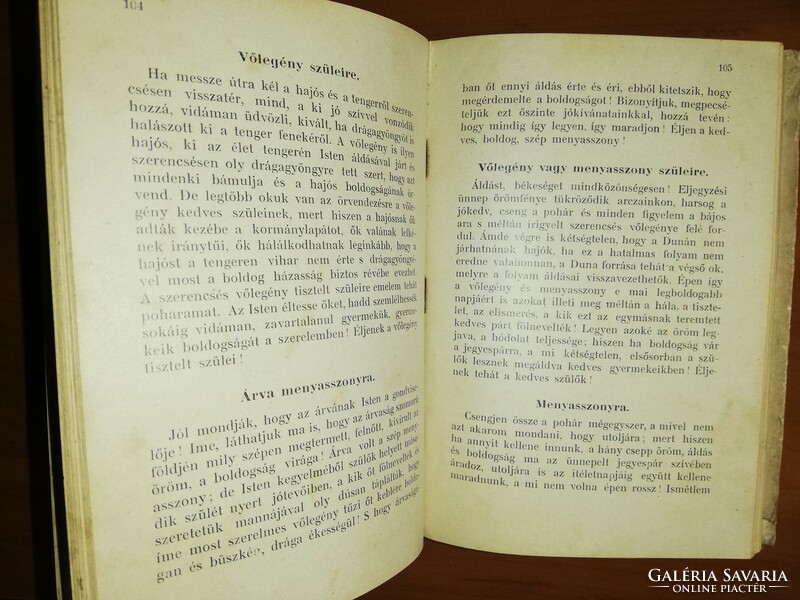 Felköszöntökönyv Magyar pohárköszöntők 1911.