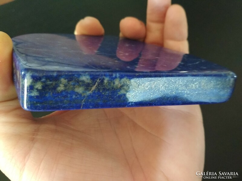 Lapis lazuli, afgán, nyers, csiszolt, 431g