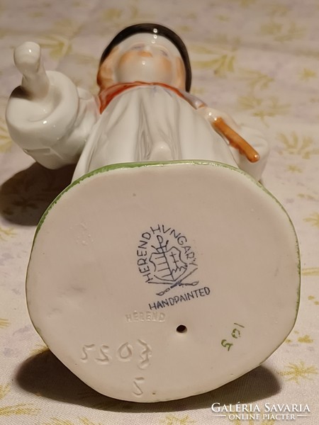 Herend porcelain boy with an ax