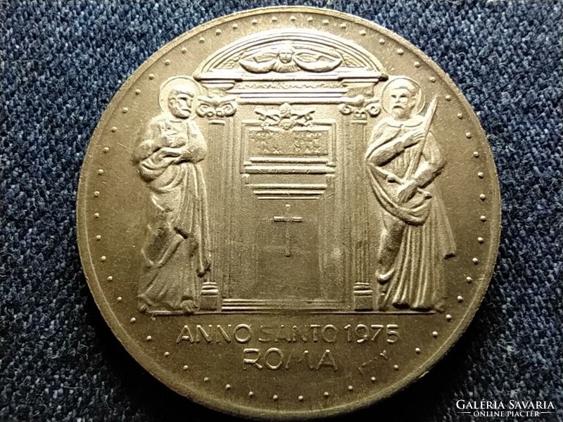 VI. Pál pápa vatikáni ezüstözött bronz emlékérem 15,66g 35mm (id79201)