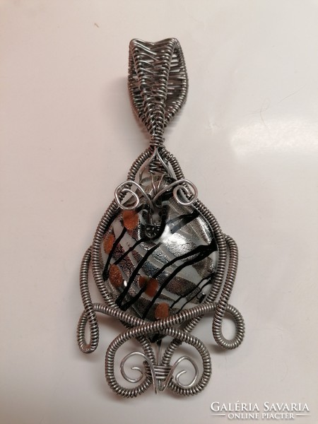 Large Murano glass pendant (553)