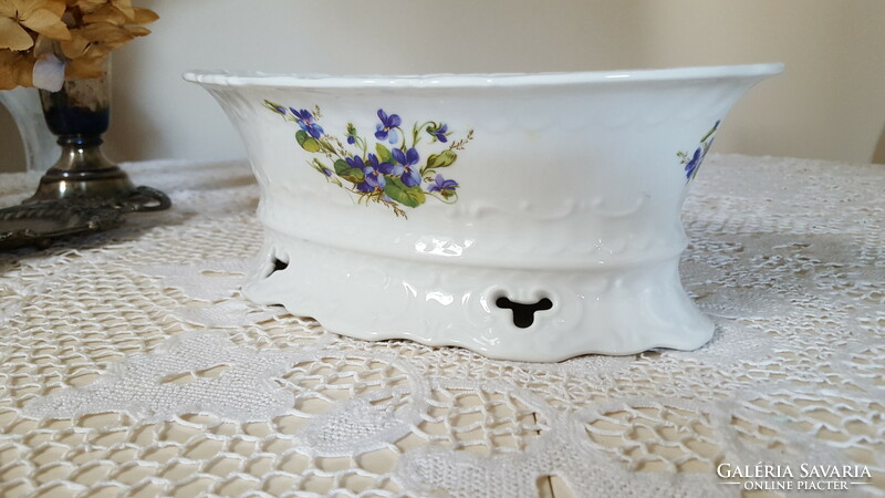Beautiful violet serving bowl, centerpiece