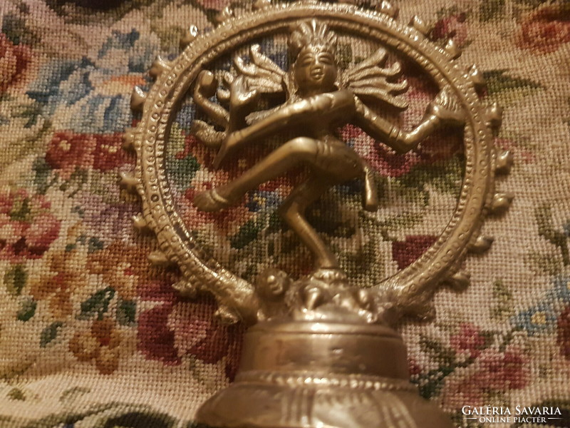 Táncoló   Siva  réz szobor ,szép állapotu  szobor -- eredeti indiai