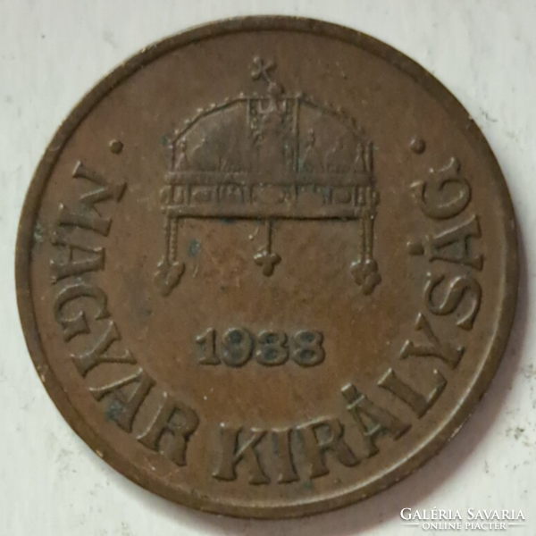 1938. 1 Fillér Magyar Királyság (512)