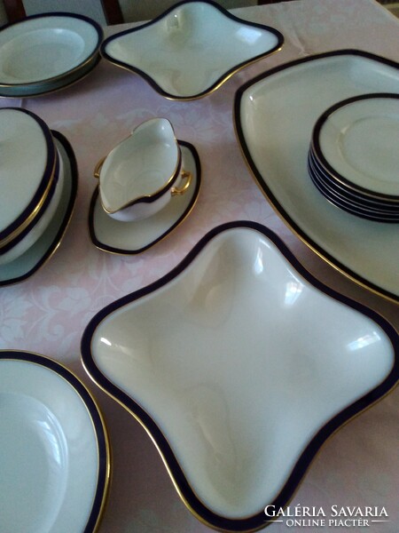 Antique Austrian tableware with alt wien and m+z markings, embossed number!