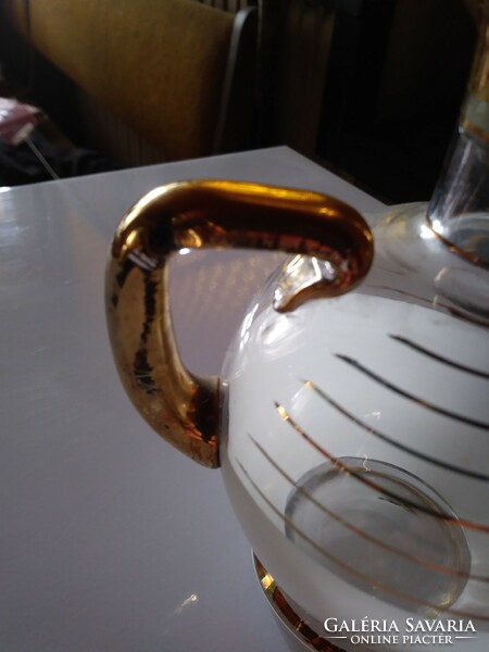 Liqueur gilded bottle