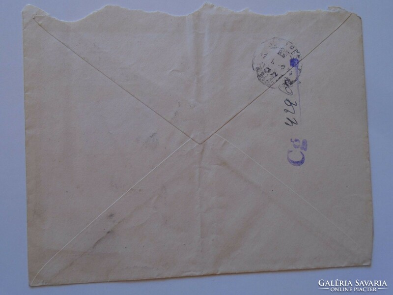 S3.46  Bélyeges boríték Roth István -textilmérnök  Budapest   1940k
