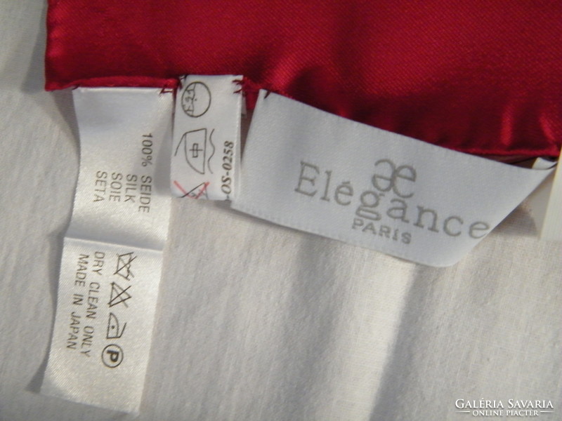 Vintage AE Elégance francia selyemkendő, sál