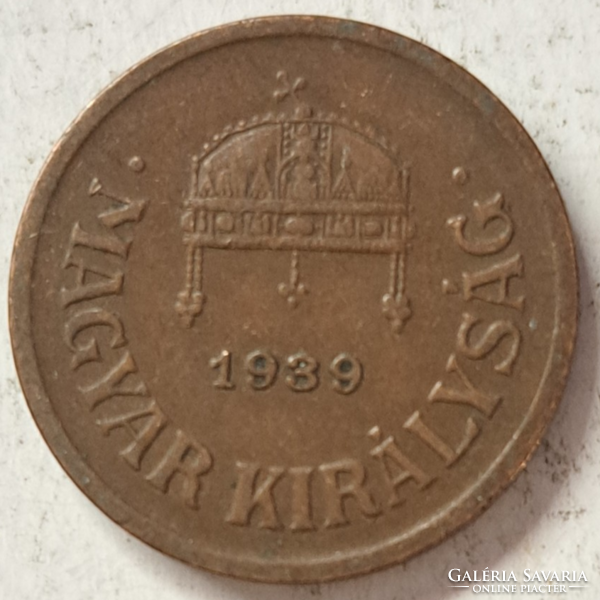 1939. 1 Fillér Magyar Királyság (530)