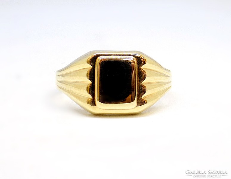 Gold signet ring (zal-au108031)