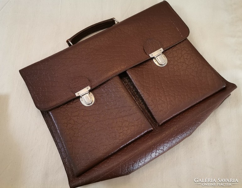 Vintage men's leather briefcase