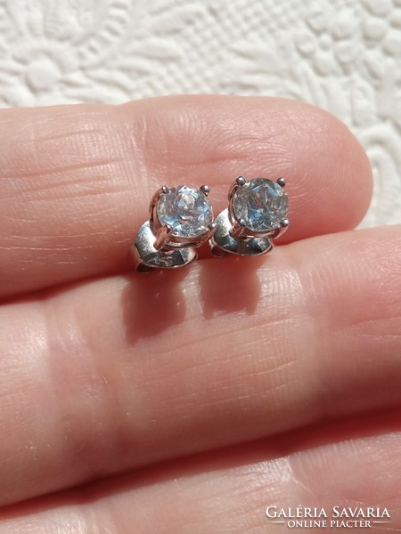 Aquamarine 925 silver earrings
