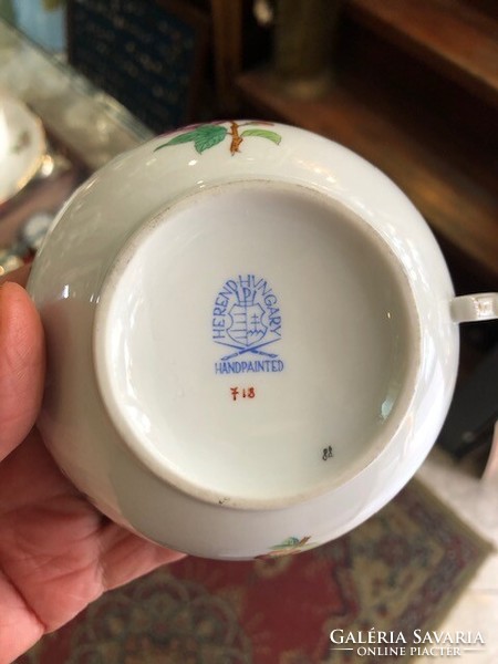 Herend Eton soup porcelain, 6 pieces, 14 cm.