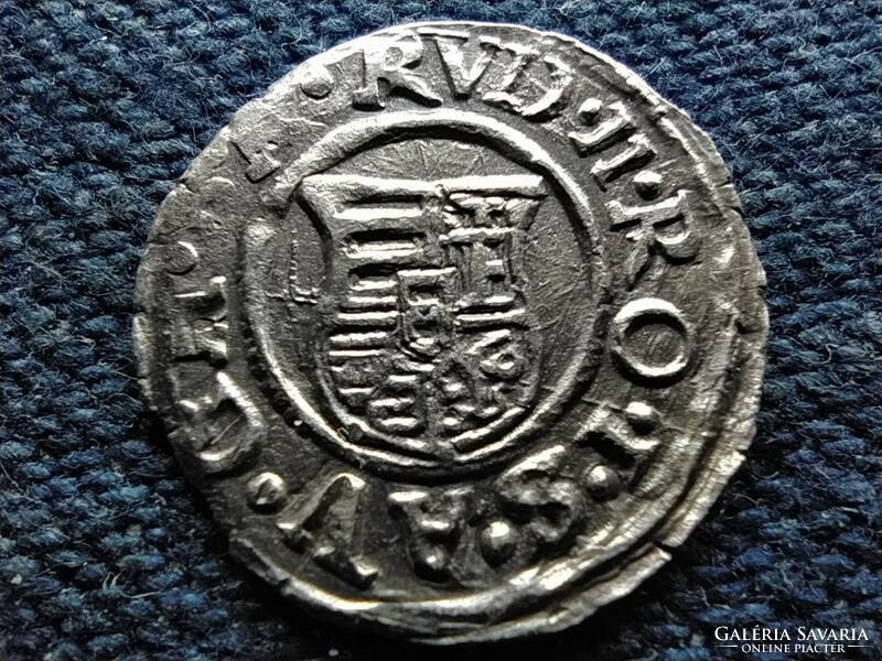 Rudolf (1576-1608) ezüst 1 Dénár ÉH811 1591 KB (id53301)