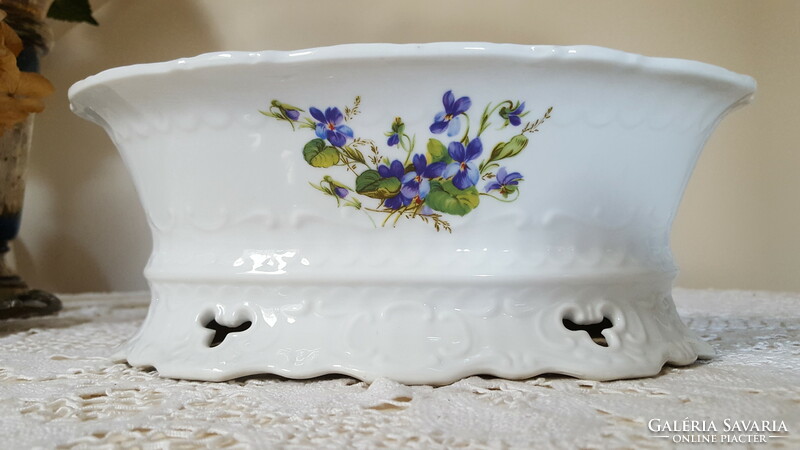 Beautiful violet serving bowl, centerpiece