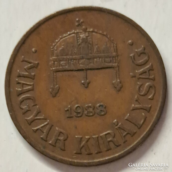 1938. 1 Fillér Magyar Királyság (508)
