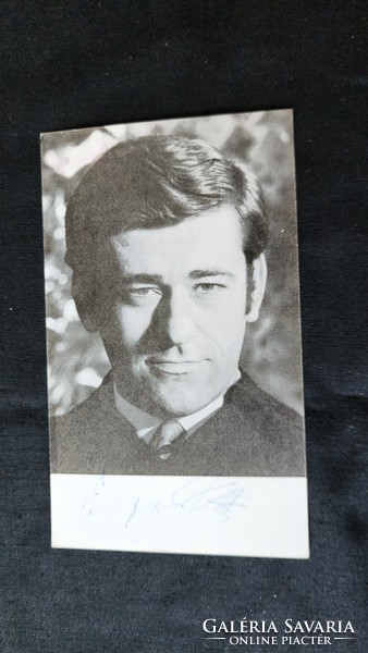Approx. 1975 Unforgettable János Koós singer comedian actor autograph photo signed by his own hand