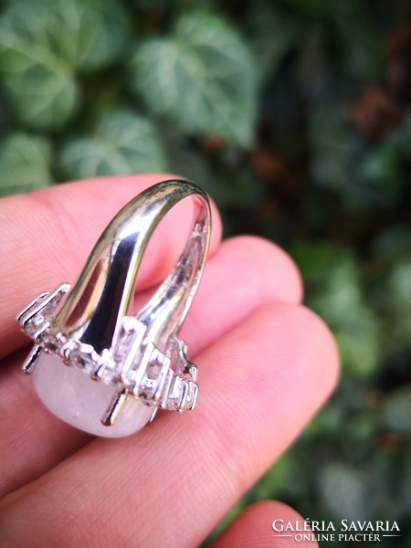 Gyönyörű holdkő ezüst gyűrű