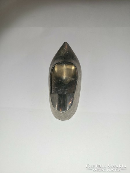 Shoe-shaped silver ashtray