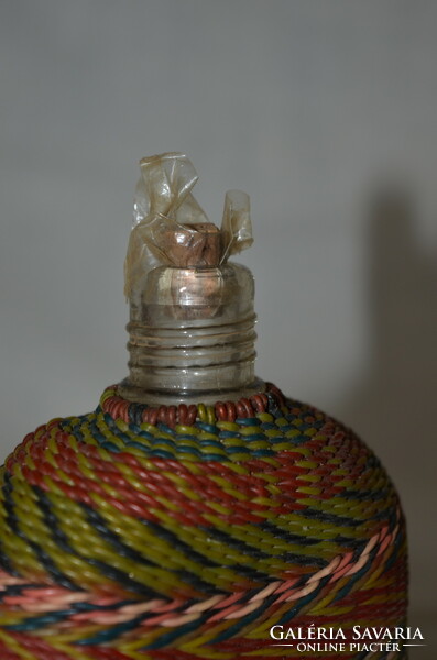 Wicker bottle / flask with original vinyl cap (dbz 0074/1)