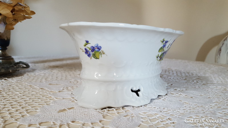 Beautiful violet serving bowl, centerpiece