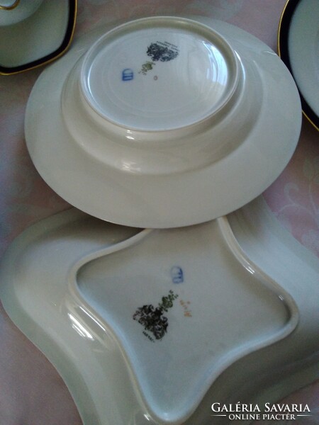 Antique Austrian tableware with alt wien and m+z markings, embossed number!