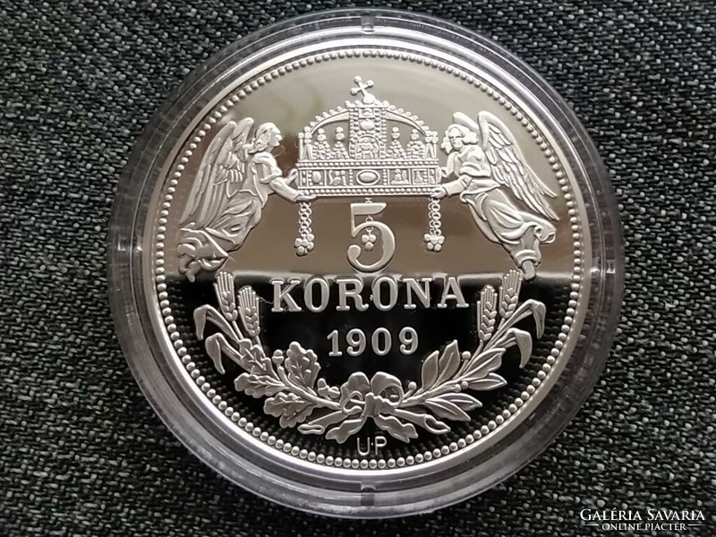 Királyi Koronák Utánveretben III. Károly 5 korona .999 ezüst PP (id23488)