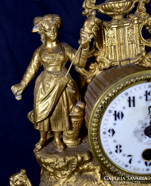 Antique French Neo-Rococo mantel clock