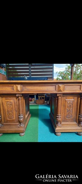 Antique pewter desk that can be placed in space