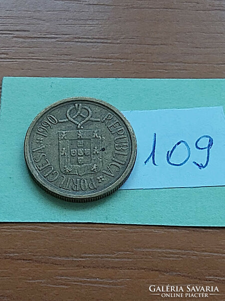 PORTUGÁLIA 5 ESCUDO 1990 Nikkel-Sárgaréz, CSIPKE  109