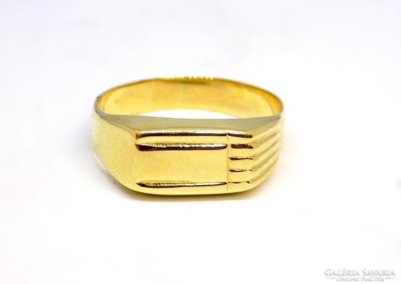 Gold signet ring (zal-au108032)