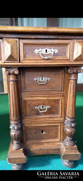 Antique pewter desk that can be placed in space