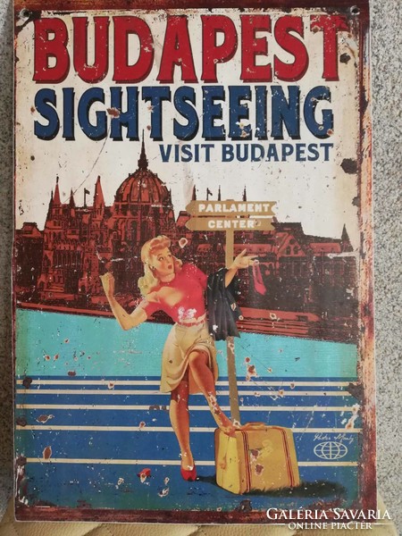 Budapest poster mounted on cardboard 41×28 cm