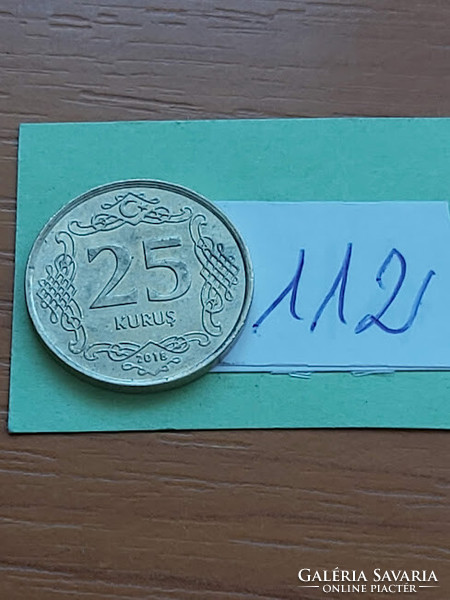 Turkey 25 kurus 2018 copper-nickel 112
