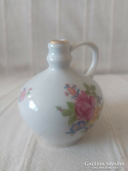 Herend decorative jar, jug with field flower pattern, perfect, 7 cm