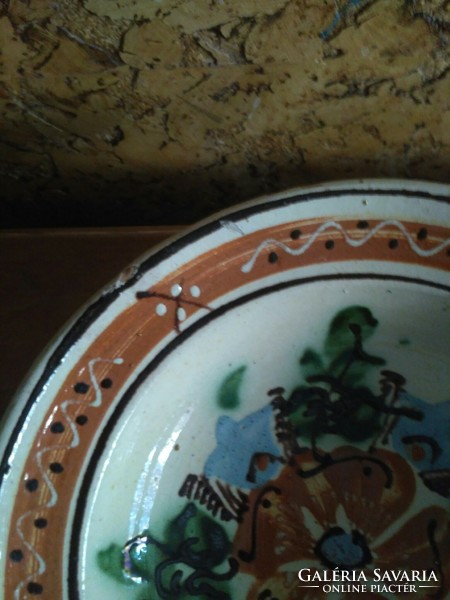 Antique ceramic plate, wall plate