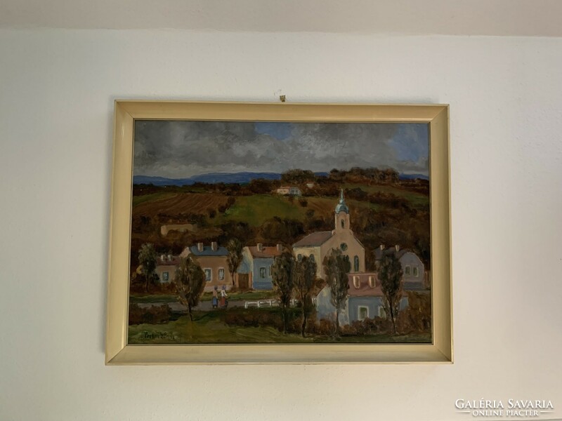 Bokor Vilmos festmény 57x78cm