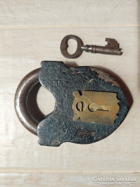 A giant antique padlock